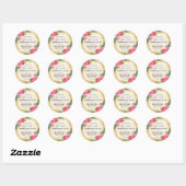 Gouden Glitter Design Body Butter Labels (Vel)