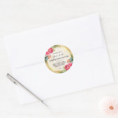 Gouden Glitter Design Body Butter Labels (Envelop)