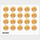 Gouden Glitter Disco Ball Ronde Sticker (Vel)