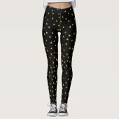 Gouden Glitter Driehoeken Leggings (Voorkant)