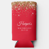 Gouden Glitter en Rood 40 & Fabulous (Voorkant)