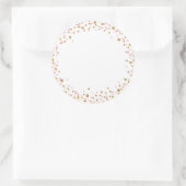 Gouden Glitter en Roze Sprinkle Label (Tas)