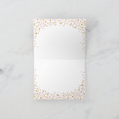 Gouden Glitter en Roze Sprinkles Bedankt Card (Binnen)
