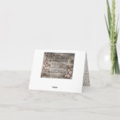 Gouden Glitter en Roze Sprinkles Bedankt Card (Achterkant)