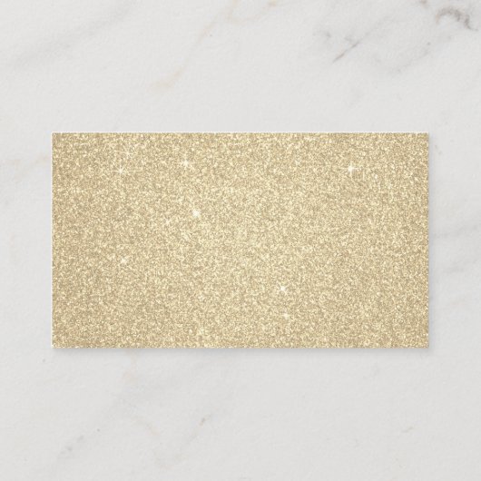 Gouden Glitter en Sparkle Eenvoudige Zaken Informatiekaartje (Achterkant)