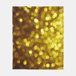 Gouden glitter: feestelijke kersttextuur. fleece deken