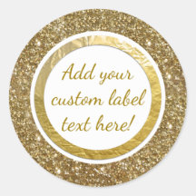 Gouden Glitter Folie Print Custom Craft Favor Brui