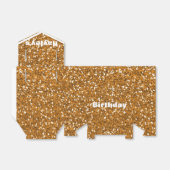 Gouden Glitter Gedrukt Partij Favor Box elke geleg Bedankdoosjes (Uitgevouwen)