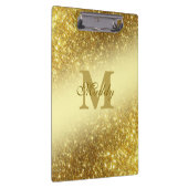 Gouden glitter gepersonaliseerd klembord (Rechts)