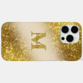 Gouden glitter gepersonaliseerde iPhone / iPad cas Case-Mate iPhone Case (Achterkant (horizontaal))