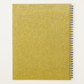 Gouden Glitter, Glitter Achtergrond, Jouw naam Planner (Achterkant)