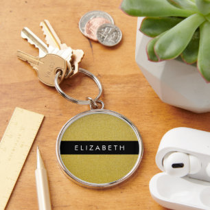 Gouden Glitter, Glitter Achtergrond, Jouw naam Sleutelhanger