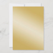 Gouden Glitter Kastanje Bladeren & Confetti Kaart (Achterkant)