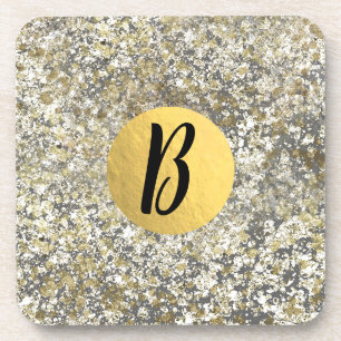 Gouden Glitter Kraal Moderne Chic Glam Glitter Onderzetter