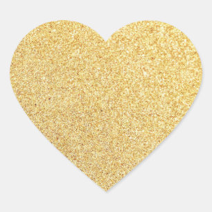 Gouden glitter lege sjabloon Voeg uw tekst toe Mod Hart Sticker