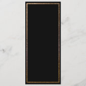 Gouden Glitter Lijst Tafelnummer Aangepast menu (Achterkant)