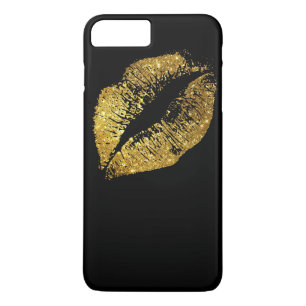 Gouden Glitter Lippen #3 iPhone 8 Plus / 7 Plus Hoesje