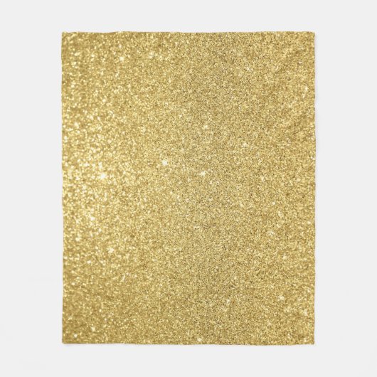 Gouden glitter, luxe, sprankelende achtergrond. fleece deken (Voorkant)