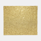 Gouden glitter, luxe, sprankelende achtergrond. fleece deken (Voorkant (Horizontaal))