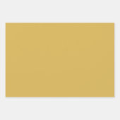 Gouden Glitter met Zwart Abstract Inpakpapier Vel (Voorkant 3)