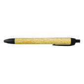 Gouden Glitter Modern Elegant Glanzende Sjabloon Z Zwarte Inkt Pen (Bodem)