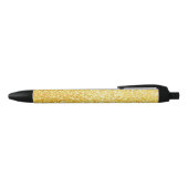 Gouden Glitter Modern Elegant Glanzende Sjabloon Z Zwarte Inkt Pen (Bovenkant)