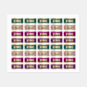 Gouden Glitter Naam Promotionele Online Winkel Labels