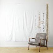 Gouden Glitter Namen Trouwfoto Achtergrond Wandkleed (In Situ (horizontaal))