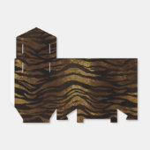 Gouden Glitter Oerwoud Tijger Bedankdoosjes (Uitgevouwen)