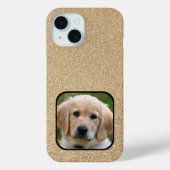 Gouden Glitter Pet Dog Foto Case-Mate iPhone Case (Achterkant)