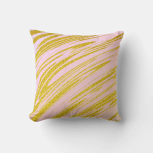 Gouden Glitter Roze Ivoor Ombre Abstract Cadeau Kussen