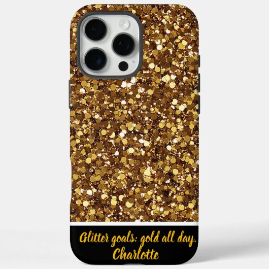 Gouden glitter schittert in de zon Case-Mate iPhone case (Achterkant)