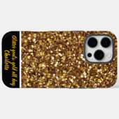 Gouden glitter schittert in de zon Case-Mate iPhone case (Achterkant (horizontaal))