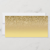 Gouden Glitter Script Logo Zakelijke Cadeaubon (Achterkant)