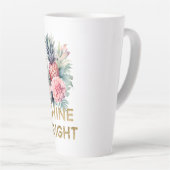 Gouden Glitter Shine Ananas Latte Mok (Rechterhoek)