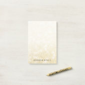 Gouden Glitter Sjabloon Modern Elegant Minimalist Post-it® Notes (Op bureau)
