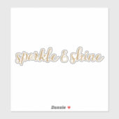 Gouden Glitter Sparkle en Shine Sticker (Vel)