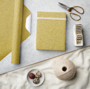 Gouden Glitter, Sparkle, Glitter Achtergrond Cadeaupapier