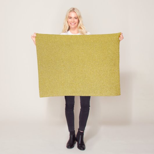 Gouden Glitter, Sparkle, Glitter Achtergrond Fleece Deken (In situ)