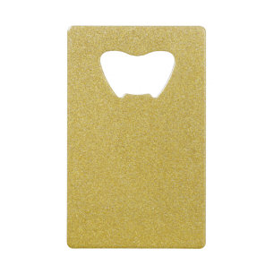 Gouden Glitter, Sparkle, Glitter Achtergrond Kredietkaart Flessenopener