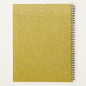Gouden Glitter, Sparkle, Glitter Achtergrond Planner (Achterkant)