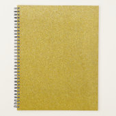 Gouden Glitter, Sparkle, Glitter Achtergrond Planner (Voorkant)