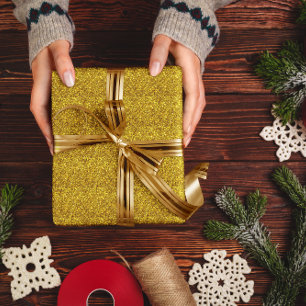 Gouden Glitter Sparkle textuur Cadeaupapier