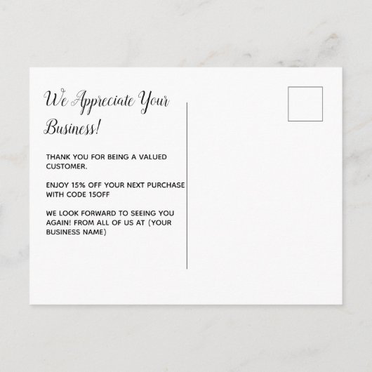 Gouden Glitter Sparkles Dank U Logo Zakelijk Briefkaart (Achterkant)