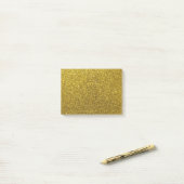 gouden glitter spartelen schoolwerk post-it® notes (Op bureau)