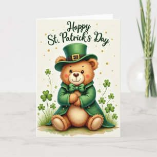 Gouden Glitter St. Patrick's Dag Kaart