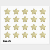  gouden glitter ster sticker (Vel)