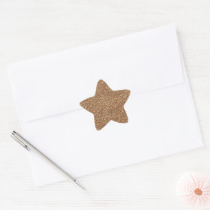 Gouden Glitter Ster Sticker