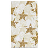 Gouden Glitter sterren geschenkzak Klein Cadeauzakje (Achterkant)