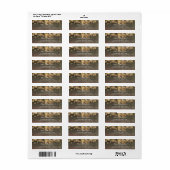 Gouden Glitter String Lights Rustieke bruiloft Etiket (Full Sheet)